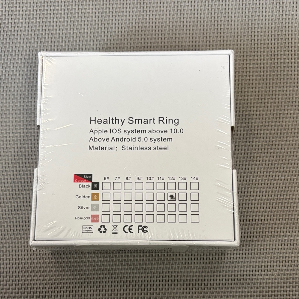 Smart Ring Heart Monitor - Gold Size 12 NWT - Picture 3 of 5